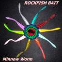 Силиконовая приманка Rockfish Bait Minnow Worm 5cm/35