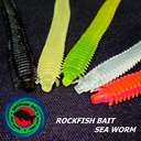 Силиконовая приманка Rockfish Bait Sea Worm 6.2cm/18Black