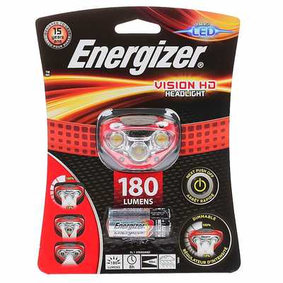 Фонарь налобный Energizer Vision HD 180. Energizer Vision HD 180