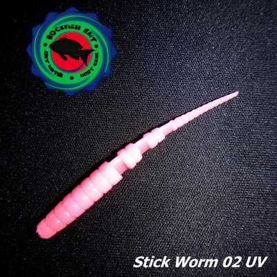 Силиконовая приманка Rockfish Bait Stick Worm 4.5cm/02B. Rockfish Bait Stick Worm 4.5cm/02B