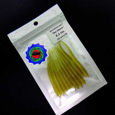 Силиконовая приманка Rockfish Bait Sea Worm 6.2cm/25MO. Rockfish Bait Sea Worm 6.2cm/25MO
