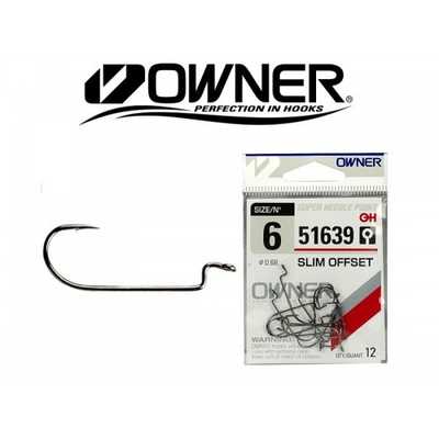 Крючок Owner Slim Offset 51639/#10. Owner Slim Offset 51639/#10