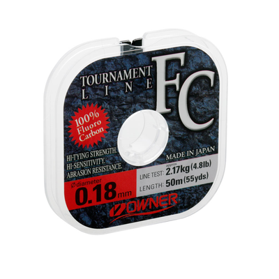 Флюрокарбон Owner Turnament Line 50m/9Lb/0.245mm. Owner Turnament Line 50m/9Lb/0.245mm