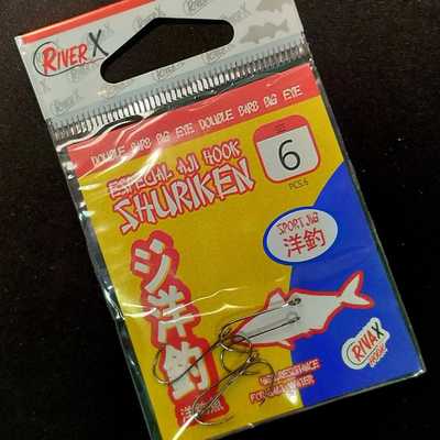 Крючок RiverX Aji Hook Shuriken #8. RiverX Aji Hook Shuriken #8