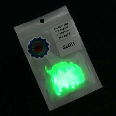 Силиконовая приманка Rockfish Bait Dancing Ball 4.2cm/21GLOW. Rockfish Bait Dancing Ball 4.2cm/21GLOW