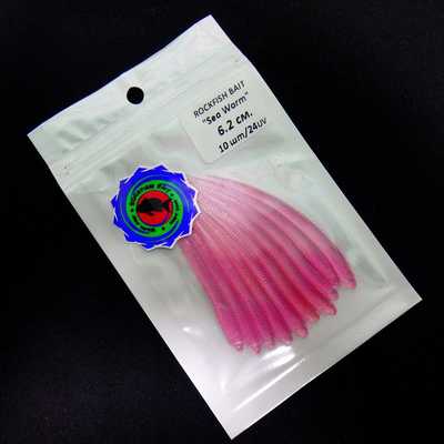 Силиконовая приманка Rockfish Bait Sea Worm 6.2cm/24GT. Rockfish Bait Sea Worm 6.2cm/24GT