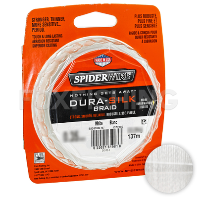 Плетеный шнур SpiderWire Dura Silk 0.10mm/270m/YE. SpiderWire Dura Silk 0.10mm/270m/YE