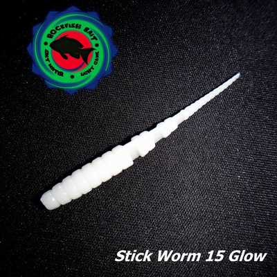 Силиконовая приманка Rockfish Bait Stick Worm 4.5cm/15Glow. Rockfish Bait Stick Worm 4.5cm/15Glow