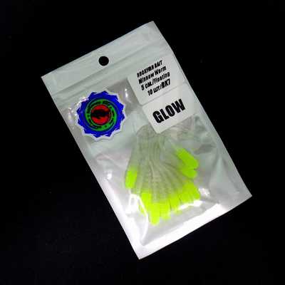 Силиконовая приманка Rockfish Bait Minnow Worm 5cm/BK7. Rockfish Bait Minnow Worm 5cm/BK7