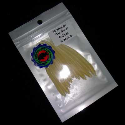 Силиконовая приманка Rockfish Bait Sea Worm 6.2cm/20Gold. Rockfish Bait Sea Worm 6.2cm/20Gold