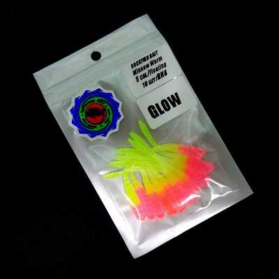 Силиконовая приманка Rockfish Bait Minnow Worm 5cm/BK4. Rockfish Bait Minnow Worm 5cm/BK4