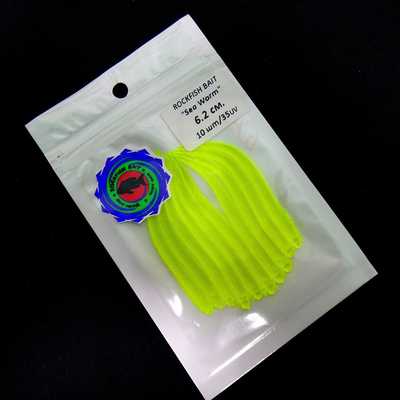 Силиконовая приманка Rockfish Bait Sea Worm 6.2cm/35CRLIM. Rockfish Bait Sea Worm 6.2cm/35CRLIM